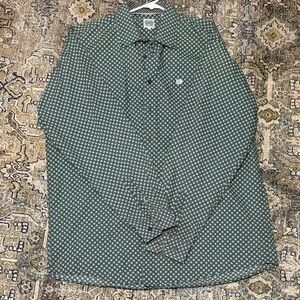 Cinch Green Patterned Men's Shirt